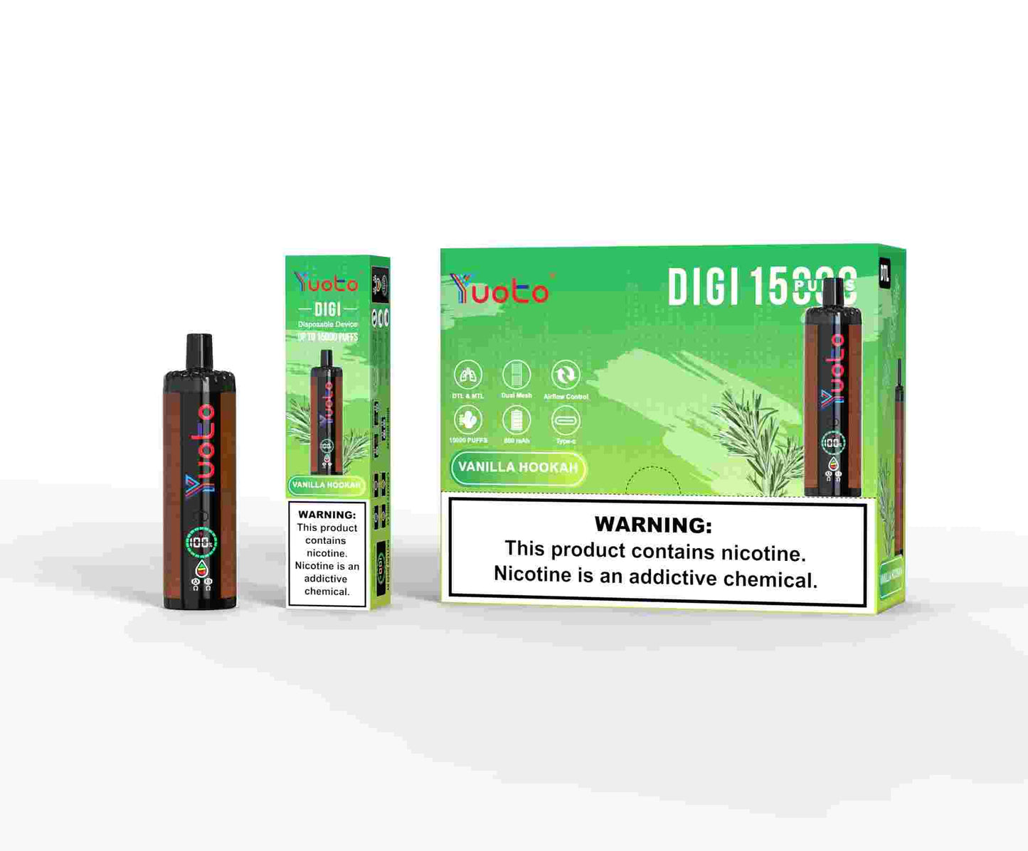 Digi vanillia hookah med 15000 bloss.