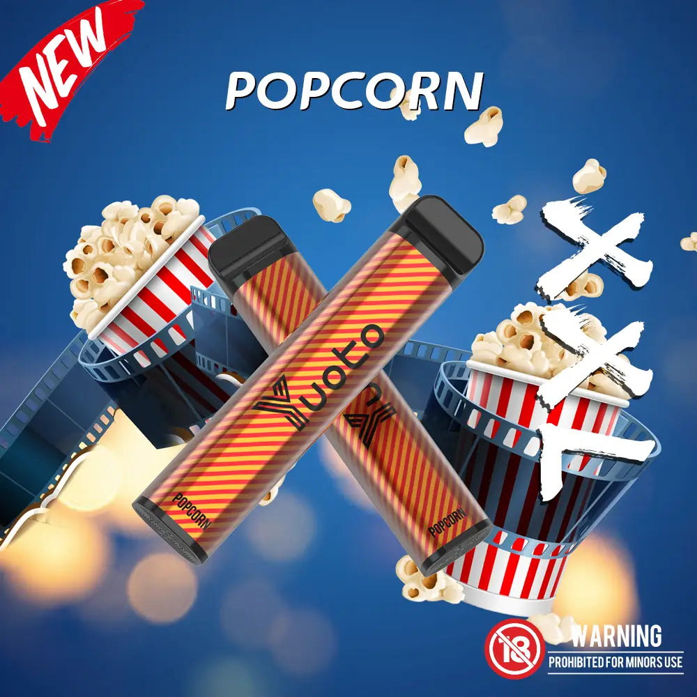 Yuoto XXL Popcorn - förvandla din vaping-upplevelse till en biografisk njutning. Upplev den autentiska smaken av nybakat popcorn som tar dig tillbaka till dina bästa filmminnen. Varje ånga är fylld med den krämiga och salta smaken som du älskar. Slå på din favoritfilm, ta fram Yuoto XXL Popcorn och låt din vaping-resa bli lika spännande som en kväll på biografen.