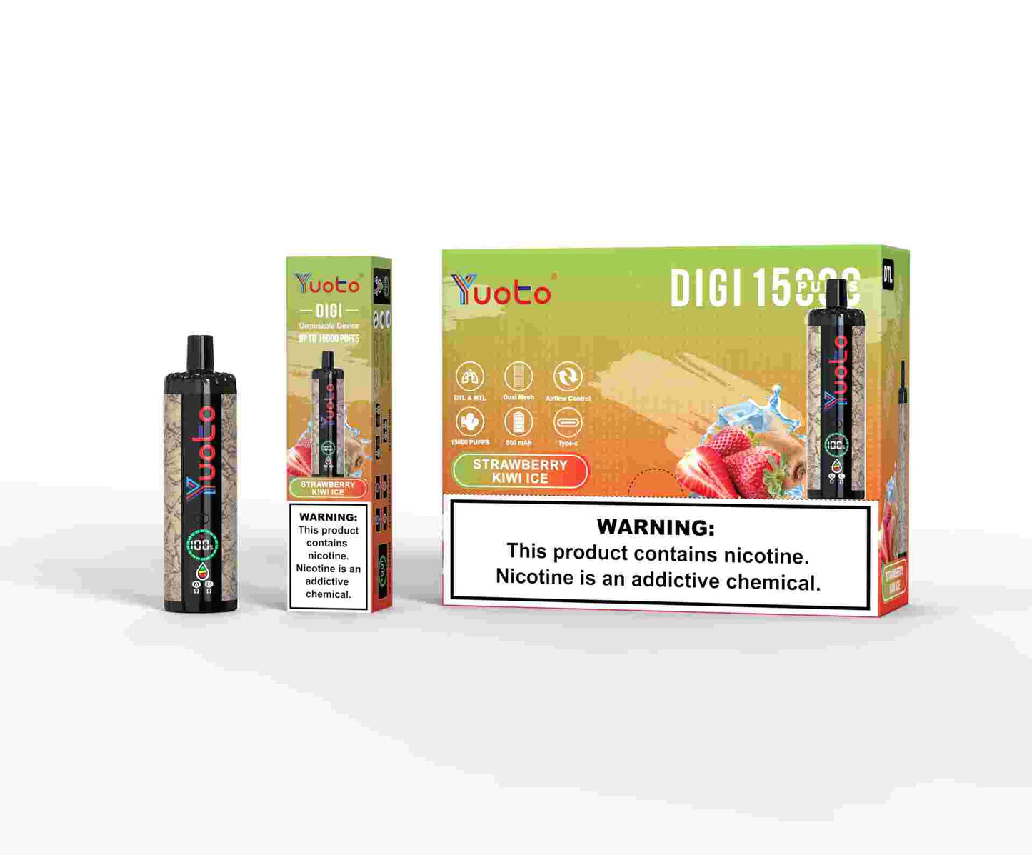 Digi strawberry kiwi ice med 15000 bloss.