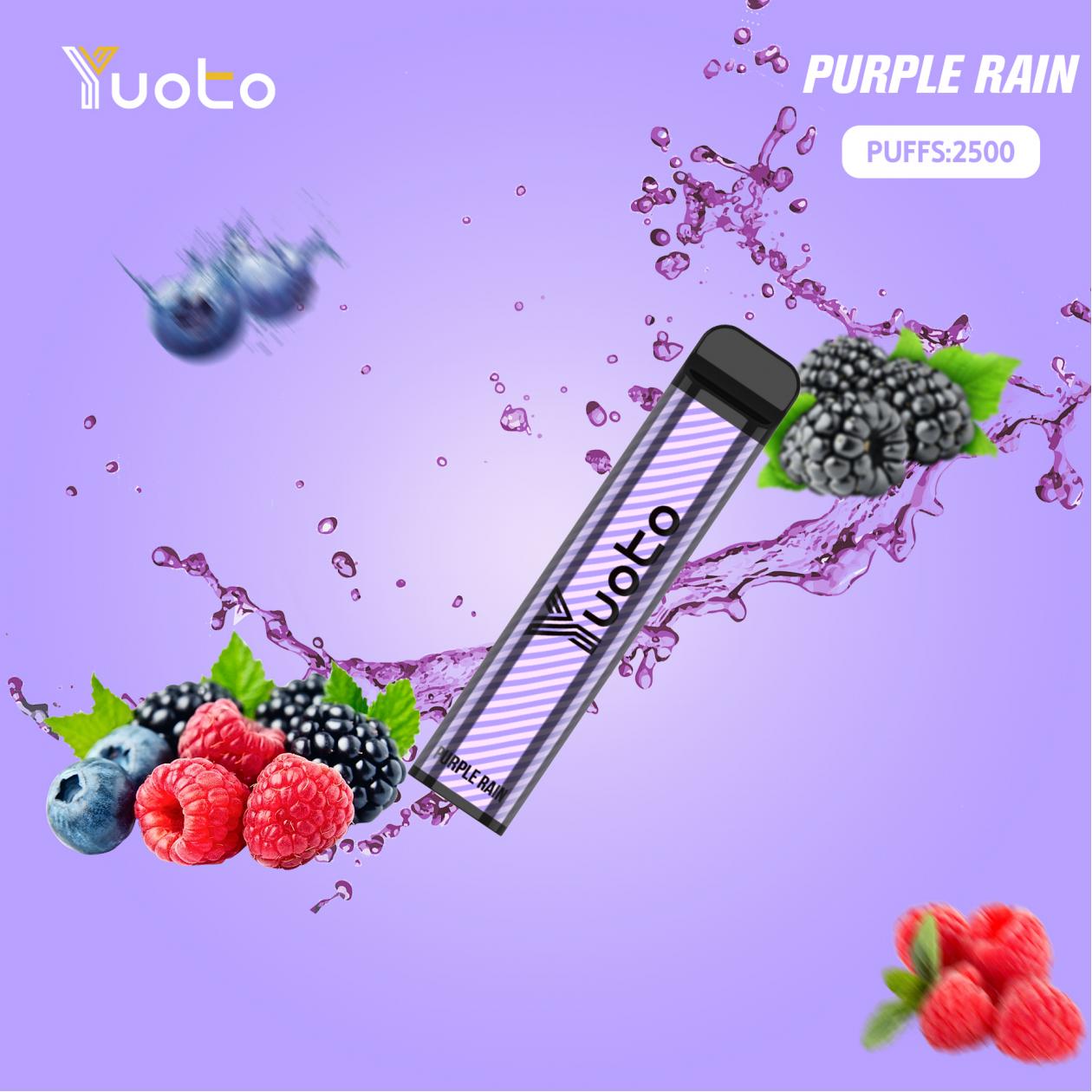  Upptäck förtrollande smaker med XXL Purple Rain Vape! 🍇🍓 En harmonisk symfoni av söta blåbär, saftiga hallon och smultron som dansar på dina smaklökar.  Skapa rika moln av lila lycka med denna högkvalitativa e-juice. 💨 Upplev den lila regnbågen av smaker idag! 😍