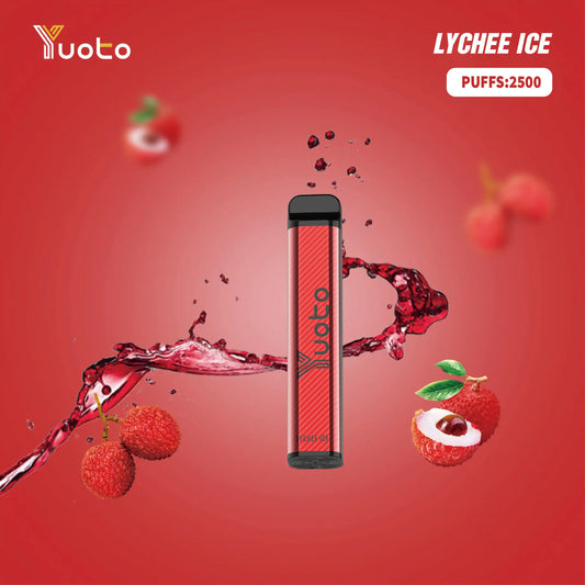 Yuoto XXL Lyche Ice - en fruktig och svalkande upplevelse i varje puff! Med en kapacitet på 7 ml och en nikotinstyrka på 5%, är denna e-cigarette perfekt för dig som vill ha en längre och intensivare vaping-session. Smaken av ljuvliga litchi frukter blandas med en härlig iskall känsla som ger en uppfriskande effekt. Prova Yuoto XXL Lyche Ice idag och upptäck en ny nivå av vaping!