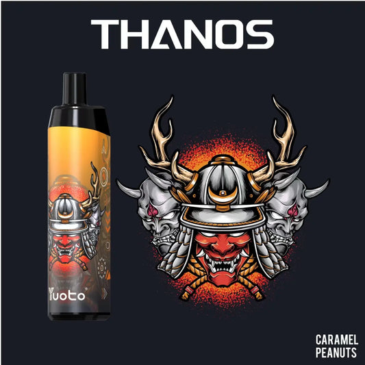 Thanos Caramel Peanut - en smaksensation du inte får missa! Denna vape-juice tar dig på en smakresa där den lena karamellen möter den knapriga jordnöten. Varje ånga är som en härlig brygd av sötma och nötighet som får dina smaklökar att dansa av glädje. Utforska Thanos Caramel Peanut och låt dig förtrollas av dess otroliga smak och njut av varje andetag. Det här är en smakupplevelse du kommer att vilja uppleva om och om igen.