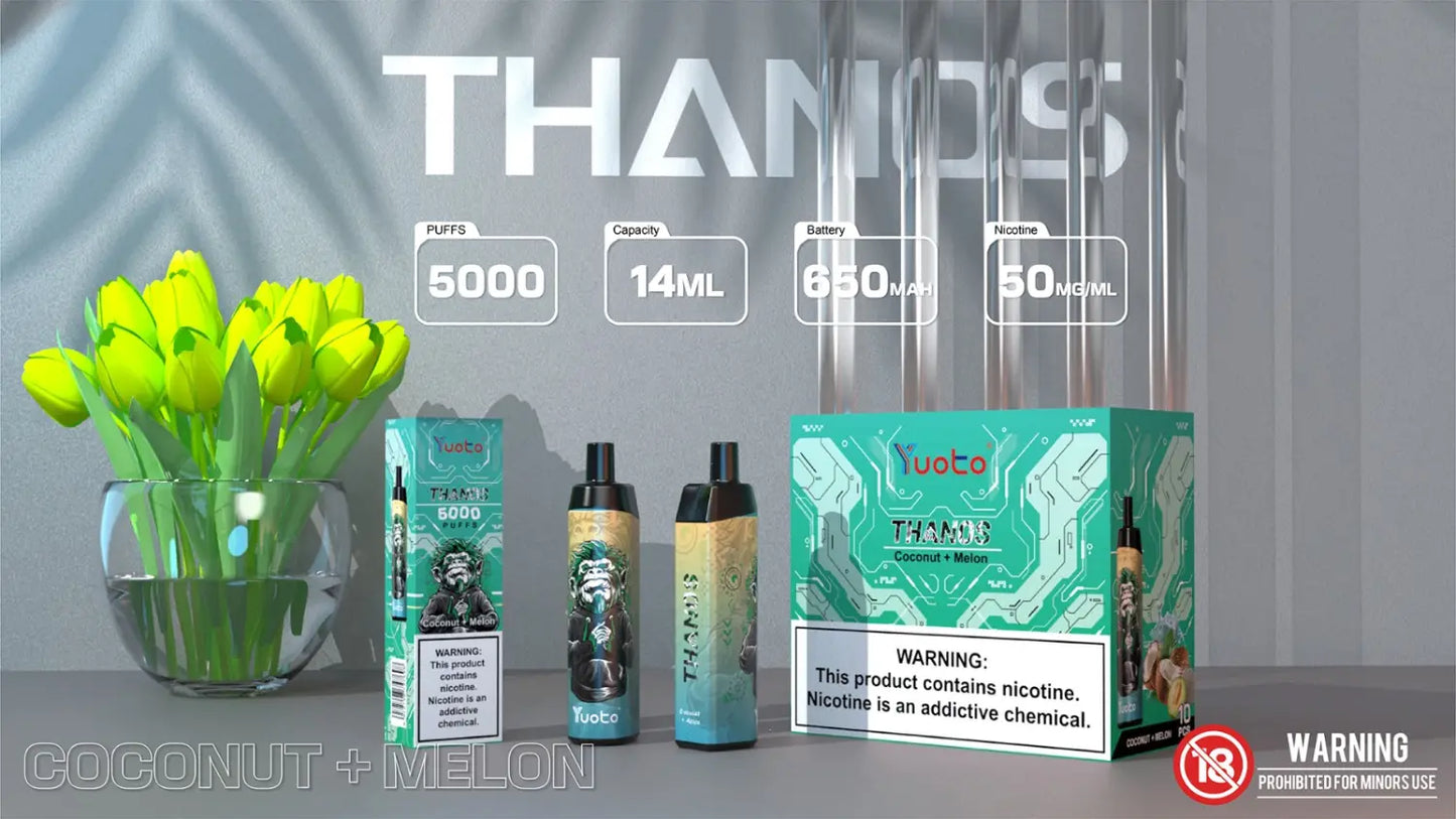 Utforska Tropiska Smaker - Coconut + Melon Vape i Sverige! Njut av den exotiska kombinationen av saftig kokosnöt och söt melon i varje puff. Ge din vaping-upplevelse en smakfull twist med denna förtrollande e-juice. Beställ din flaska idag och njut av en fruktig och uppfriskande vaping-resa!