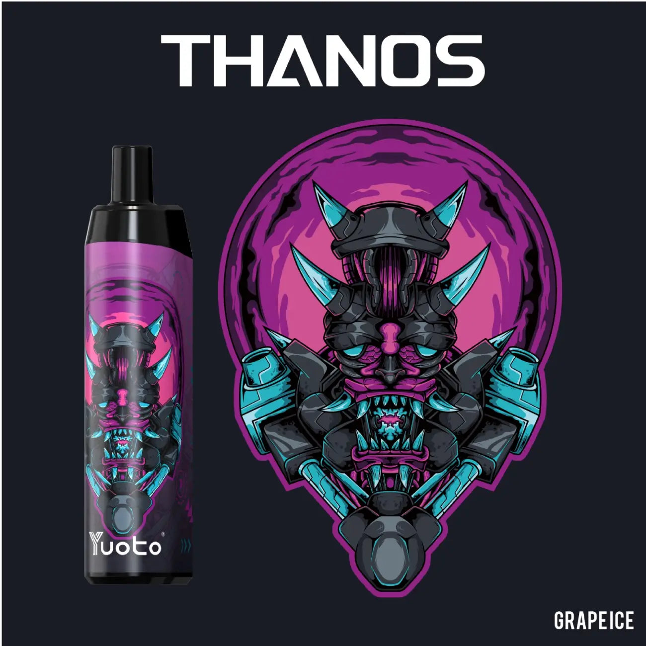 Thanos Grape Ice - en smakresa för dina sinnen! Upplev en explosion av druvor och en svalkande isig känsla med denna otroliga vape-juice. Varje ånga tar dig djupare in i druvornas värld och låter dig njuta av deras saftiga och naturliga sötma, samtidigt som den isiga undertonen ger en uppfriskande kick. Låt Thanos Grape Ice föra dig på en resa av smaker och njutning. Vape i stil med denna oslagbara smakupplevelse!
