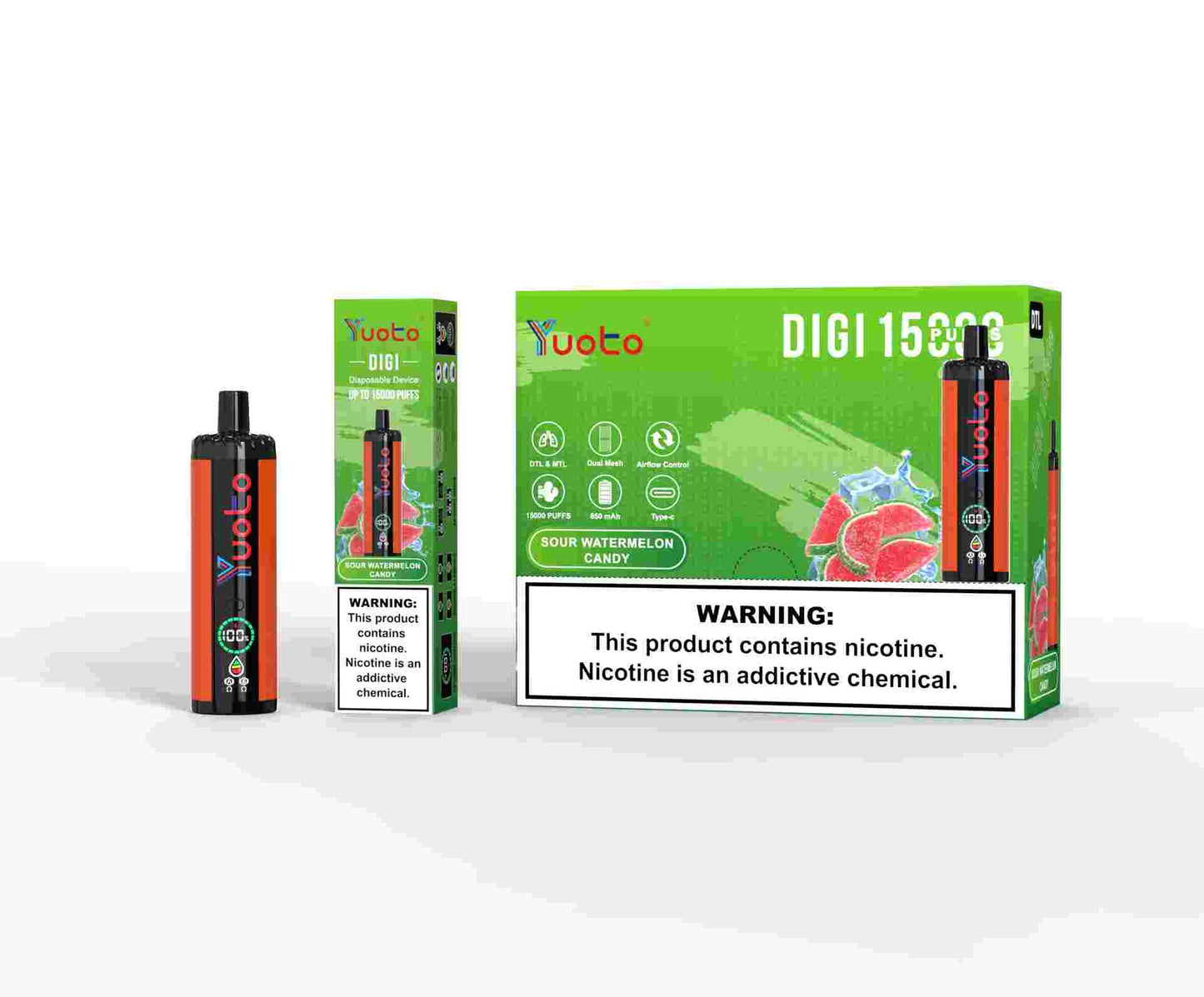 Vape med 15000 bloss. Finns i flera smaker.