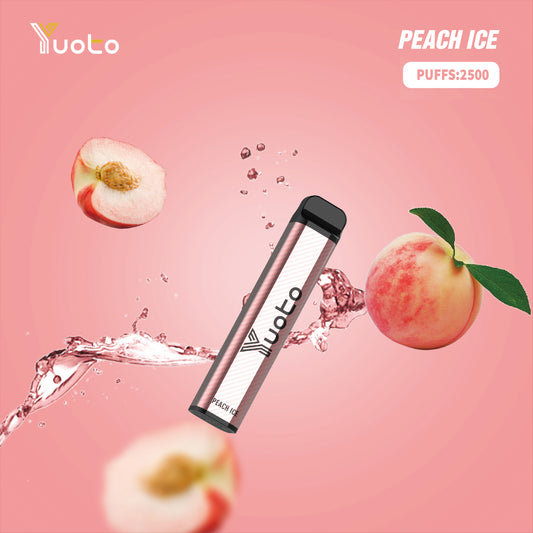 Njut av den perfekta kombinationen av saftig persika och iskyla med Yuoto XXL Peach Ice. Ta en paus, låt dig omslutas av den söta smaken och känna hur de fruktiga tonerna blandas med en svalkande effekt. Upplev njutningen av sommaren i varje ånga med Yuoto XXL Peach Ice."